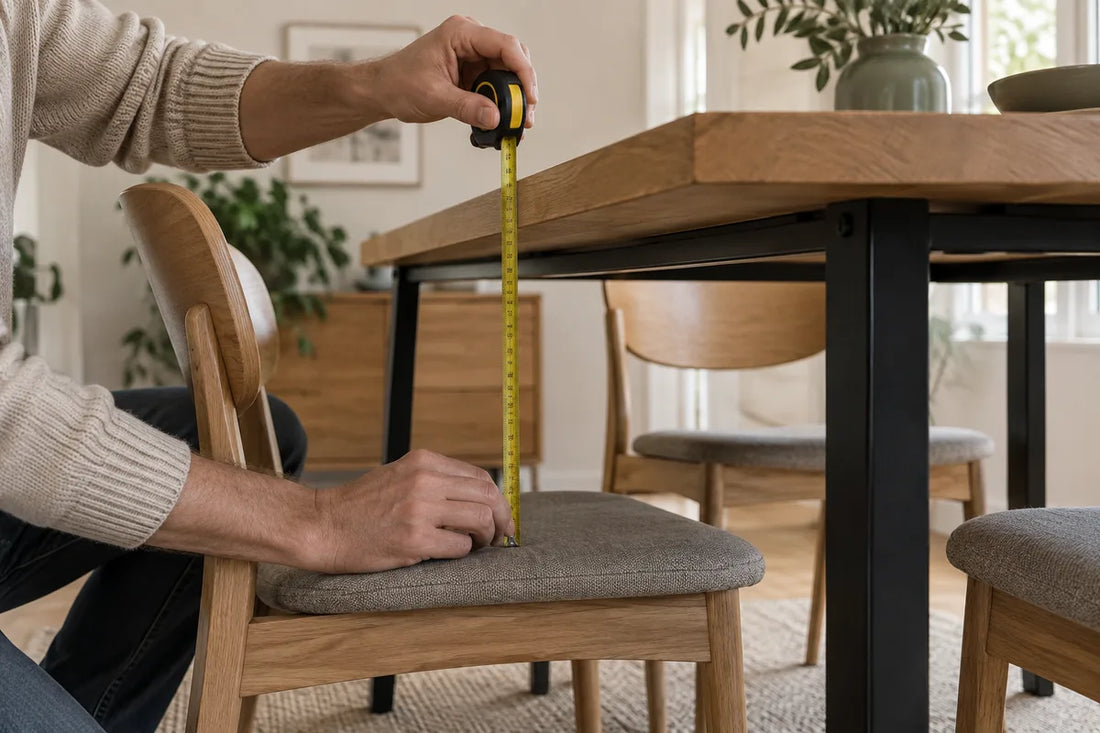Dining table height: choosing legs for your top and chairs