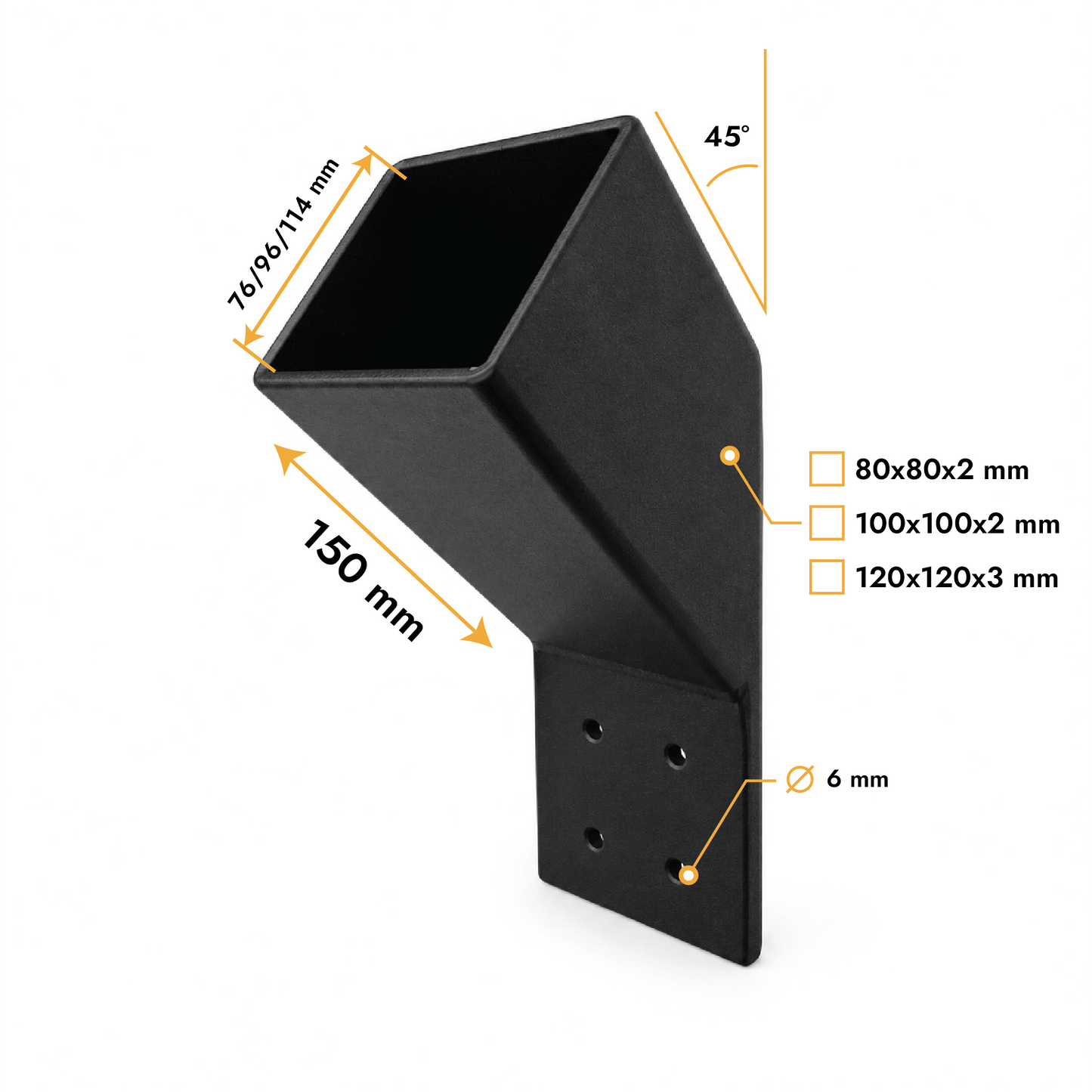 Connettore di controvento 45°