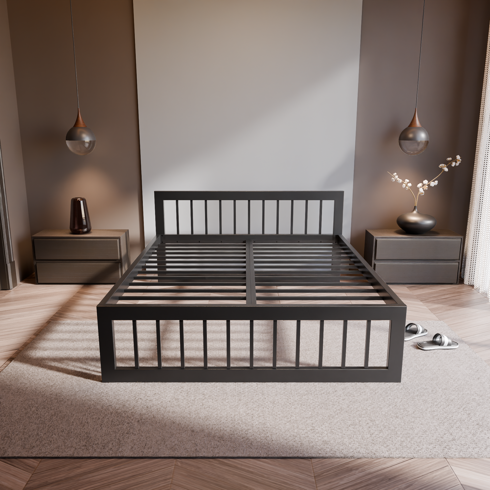 Letto in metallo Kovová posteľ Ryka Vertical