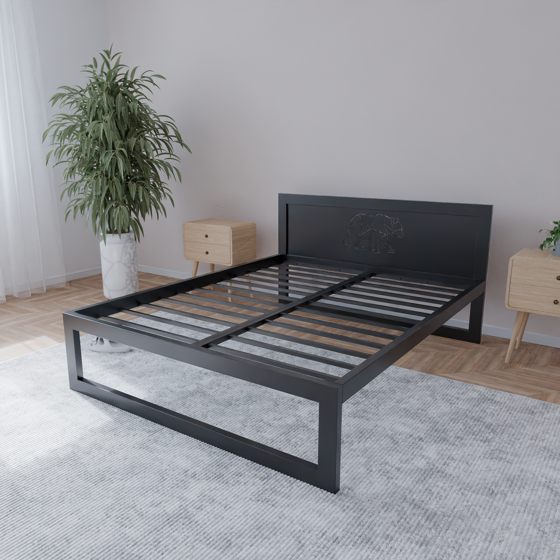Letto in metallo Kovová posteľ Ryka Standard M7