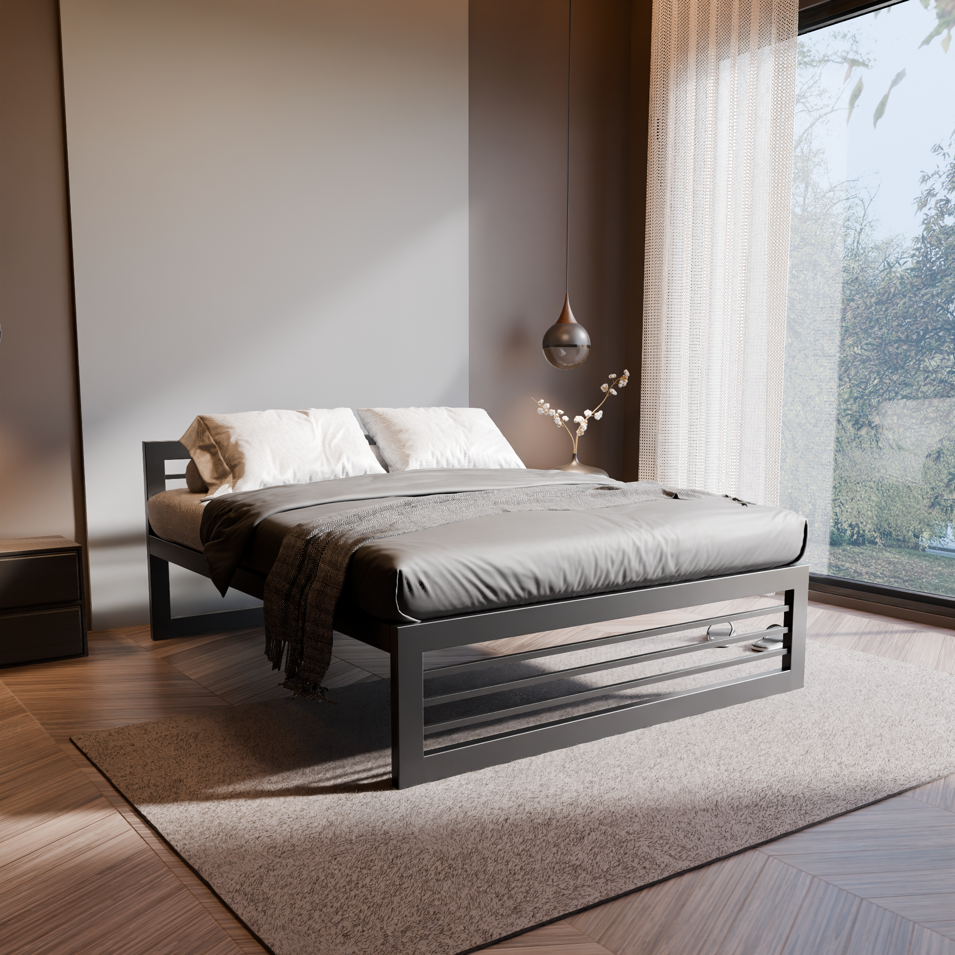 Letto in metallo Kovová posteľ Ryka Horizont