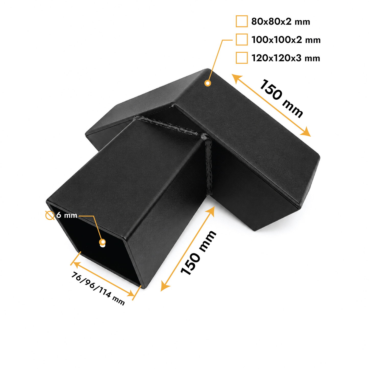 Conector T de cumbrera 30°