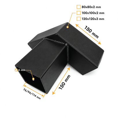 Conector T de cumbrera 30°