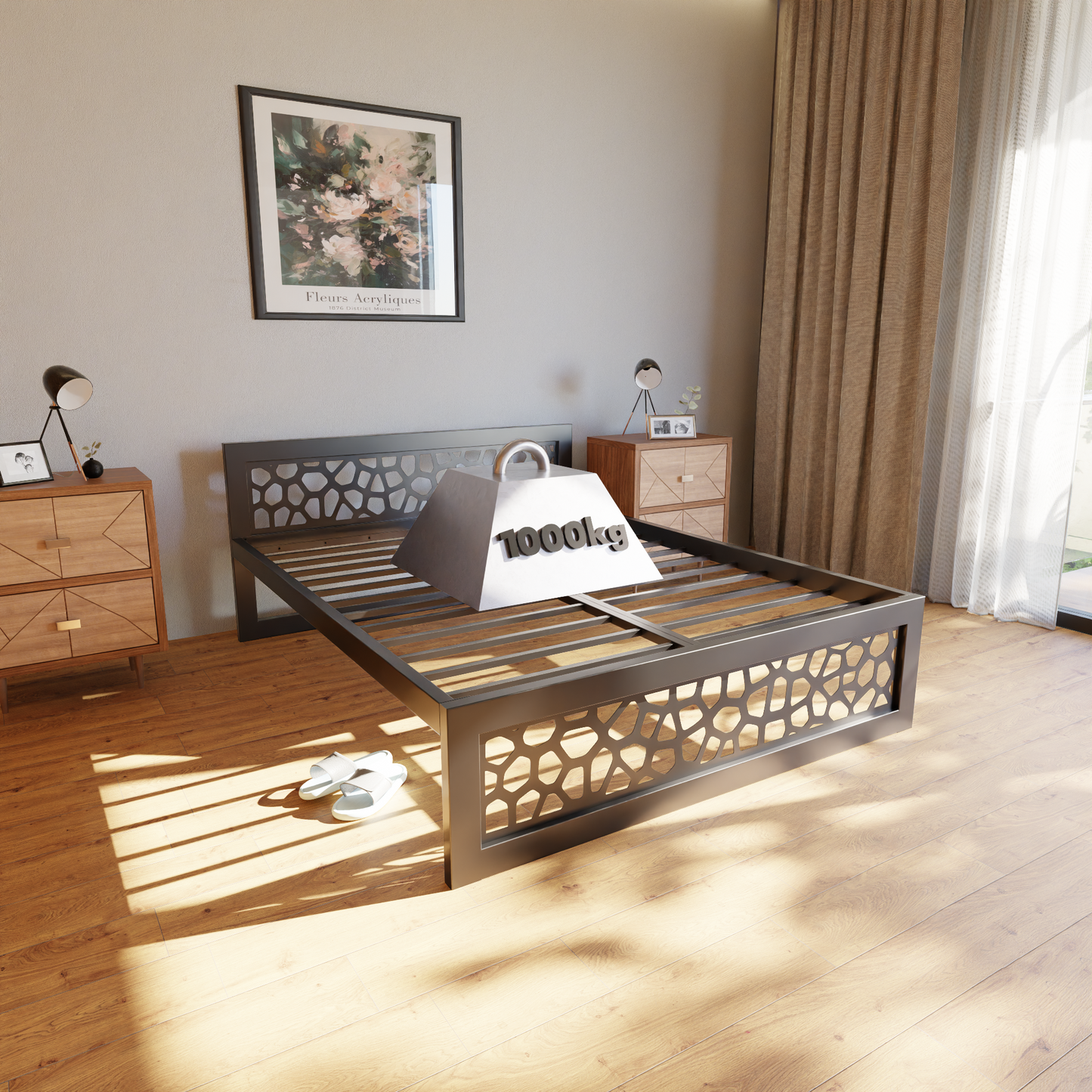 Letto in metallo Kovová posteľ Ryka Perfor M19