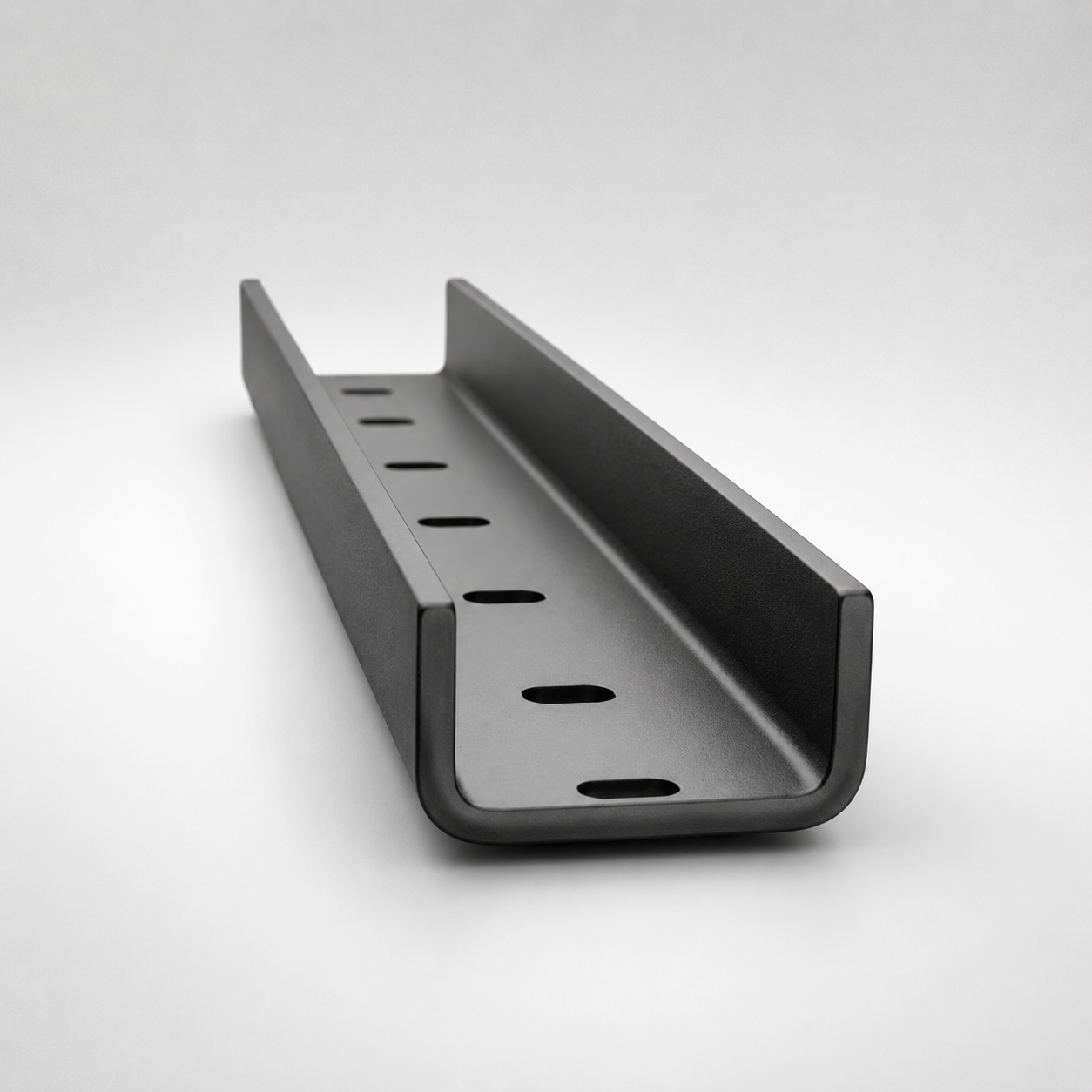 Rinforzi per piano tavolo - Výstuhy pod stolovú dosku – U-profil čierny (set 3 ks)