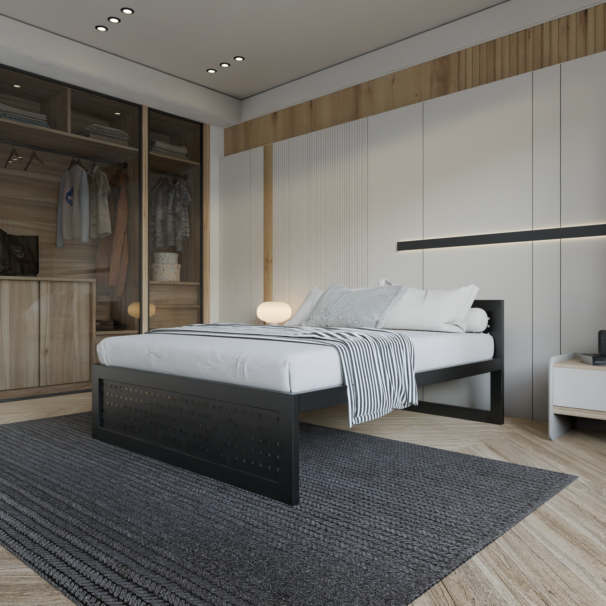 Letto in metallo Kovová posteľ Ryka Perfor M18
