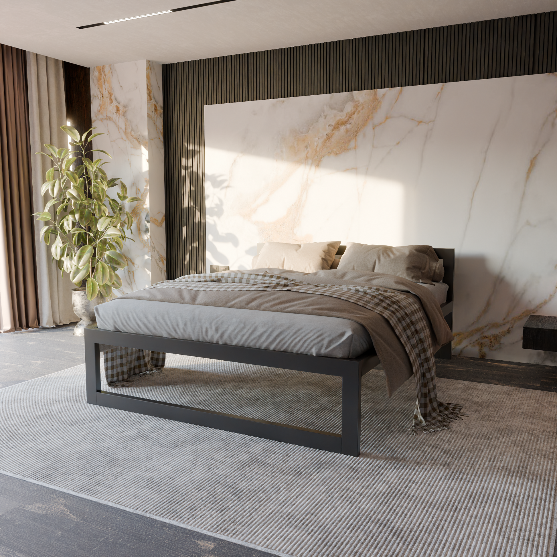 Letto in metallo Kovová posteľ Ryka Classic