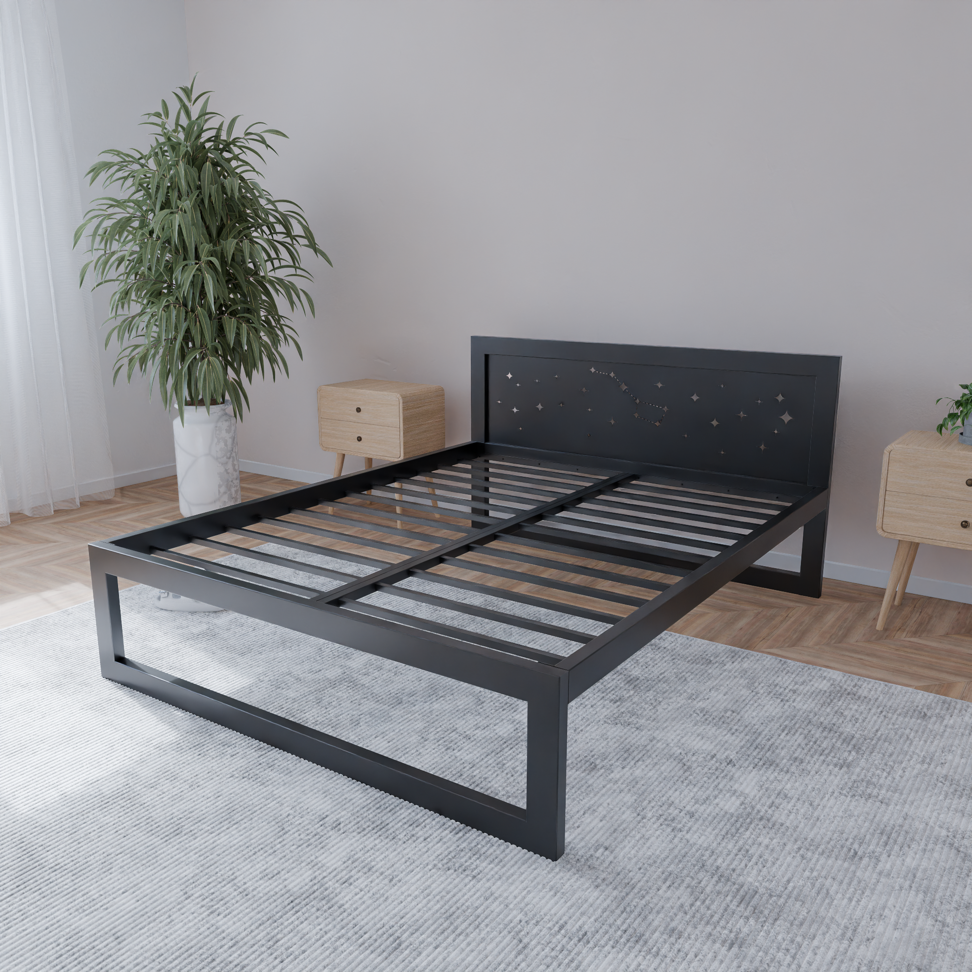 Letto in metallo Kovová posteľ Ryka Standard M8