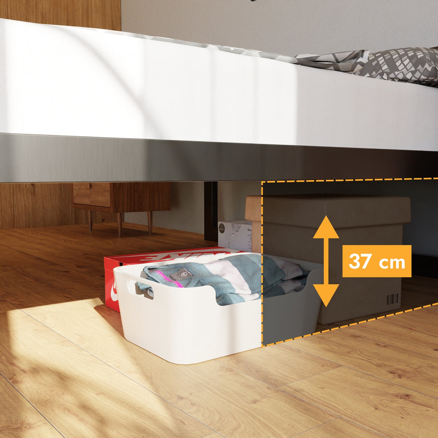 Letto in metallo Kovová posteľ Ryka Perfor M3