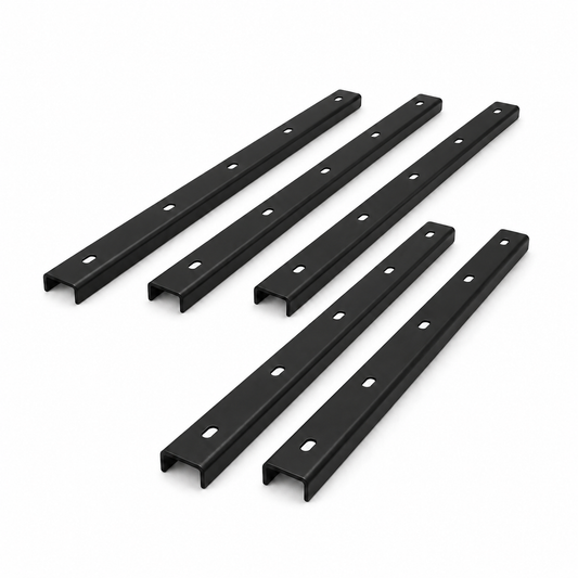 Rinforzi per piano tavolo - Výstuhy pod stolovú dosku – U-profil čierny (set 3 ks)