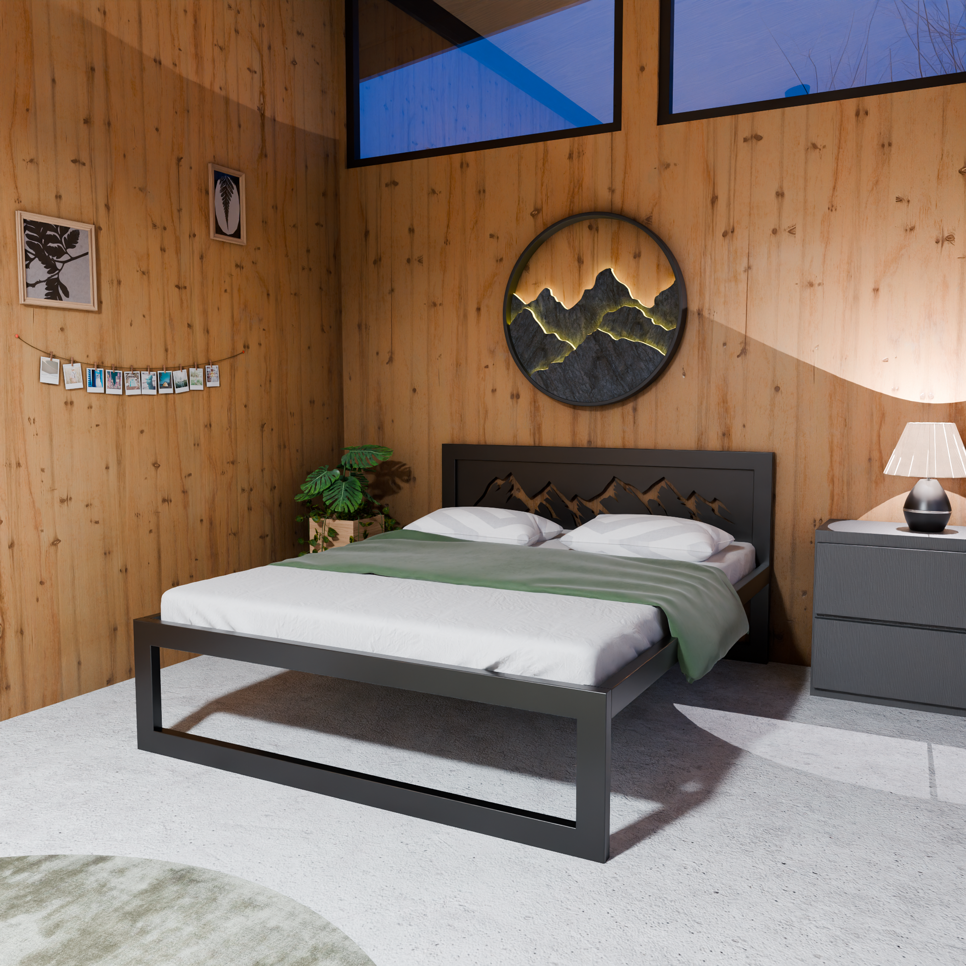 Letto in metallo Kovová posteľ Ryka Standard M1