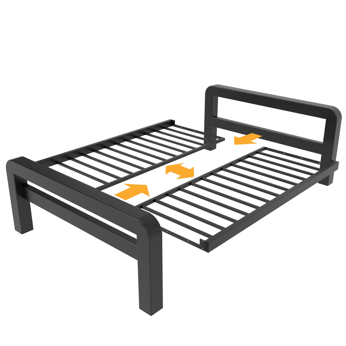Letto in metallo Kovová posteľ Ryka Round otvorená (profil 120 x 120 mm)