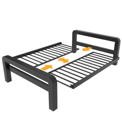 Letto in metallo Kovová posteľ Ryka Round otvorená (profil 120 x 120 mm)