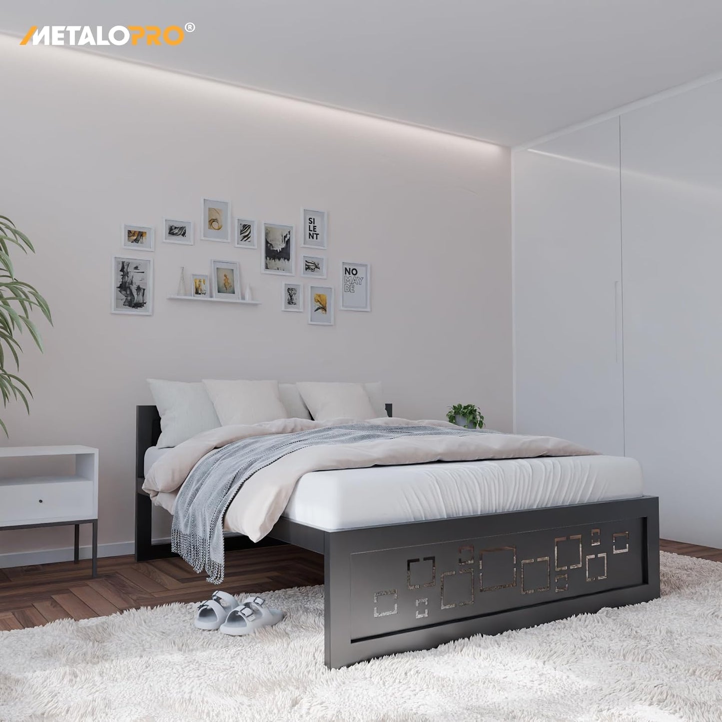 Letto in metallo Kovová posteľ Ryka Perfor M12