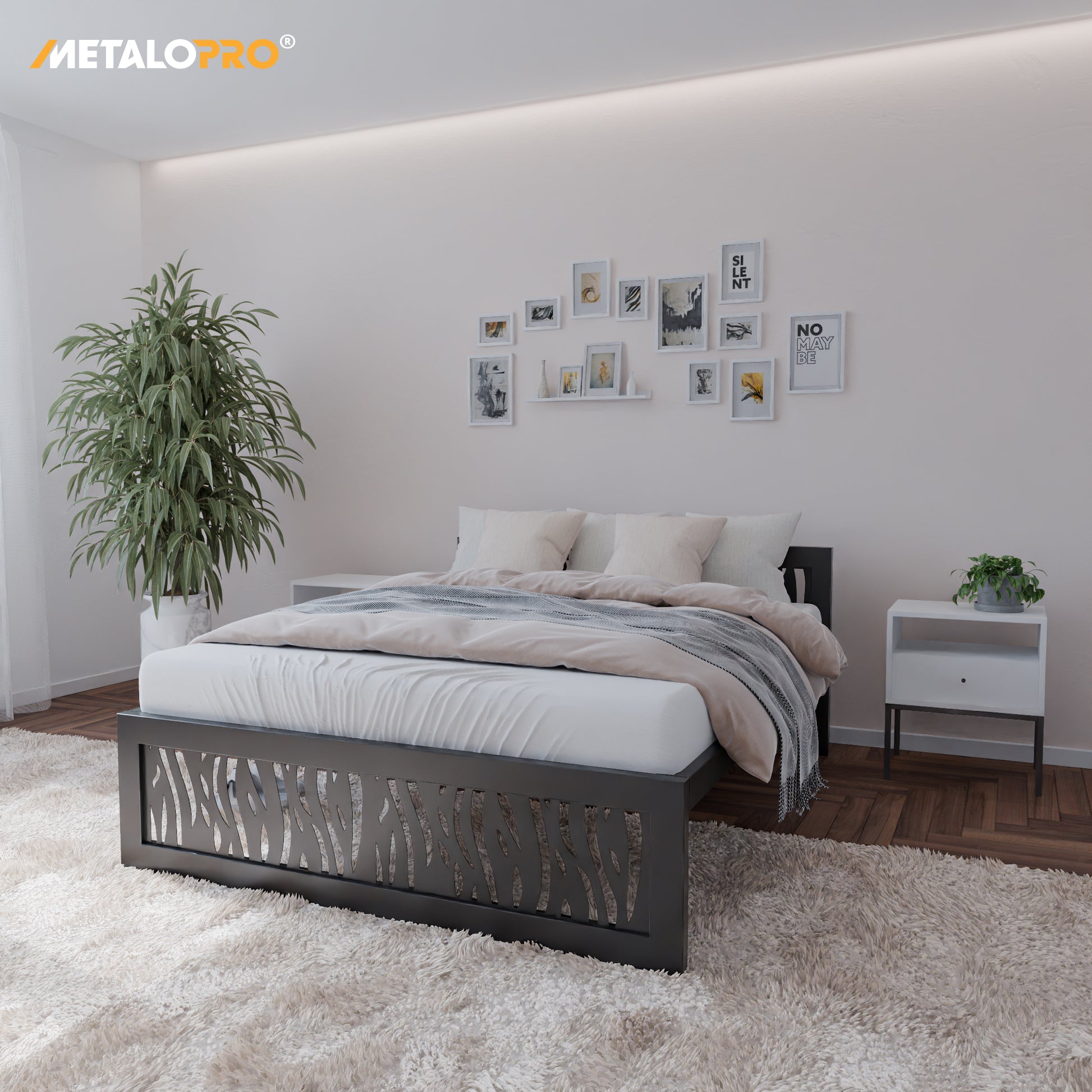 Letto in metallo Kovová posteľ Ryka Perfor M1