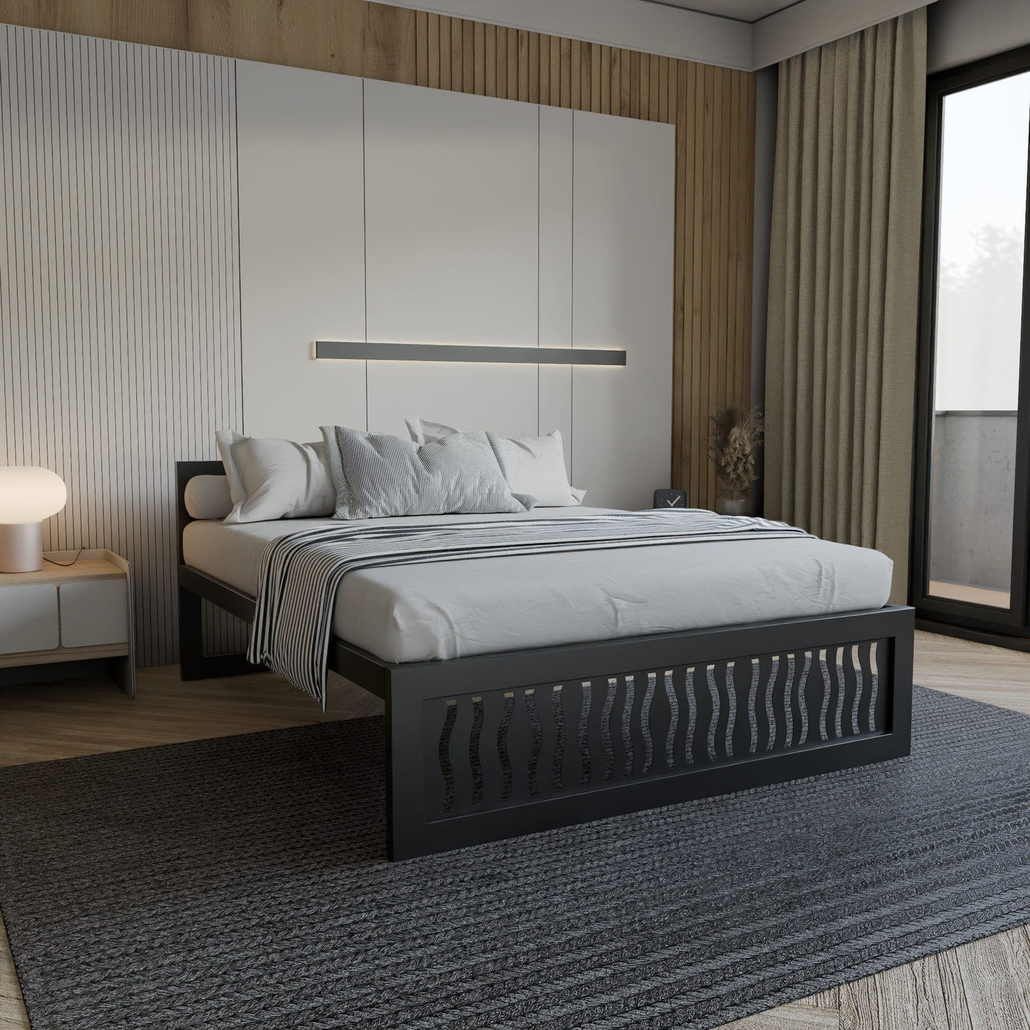 Letto in metallo Kovová posteľ Ryka Perfor M10