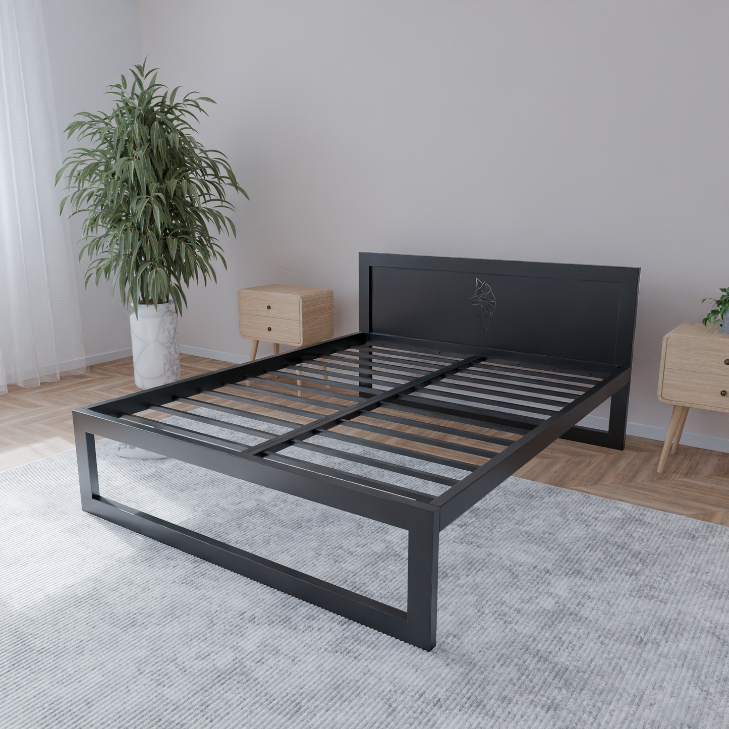 Letto in metallo Kovová posteľ Ryka Standard M6
