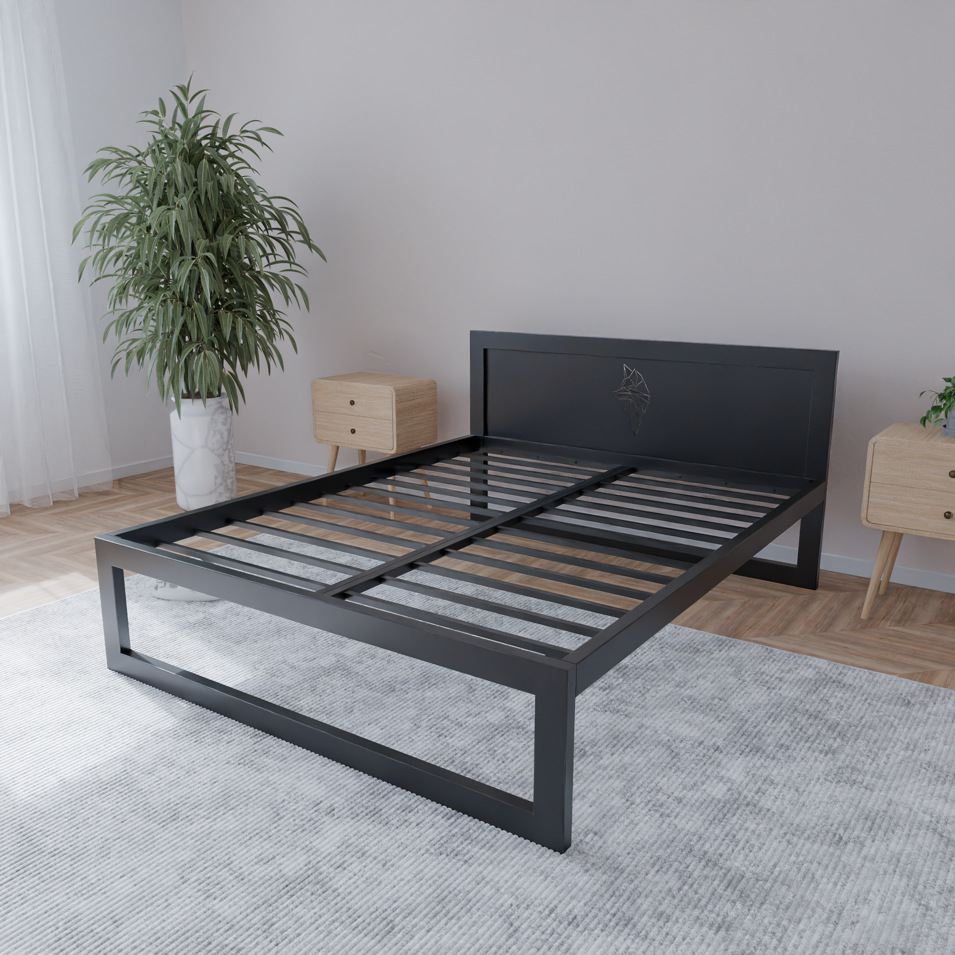 Letto in metallo Kovová posteľ Ryka Standard M6