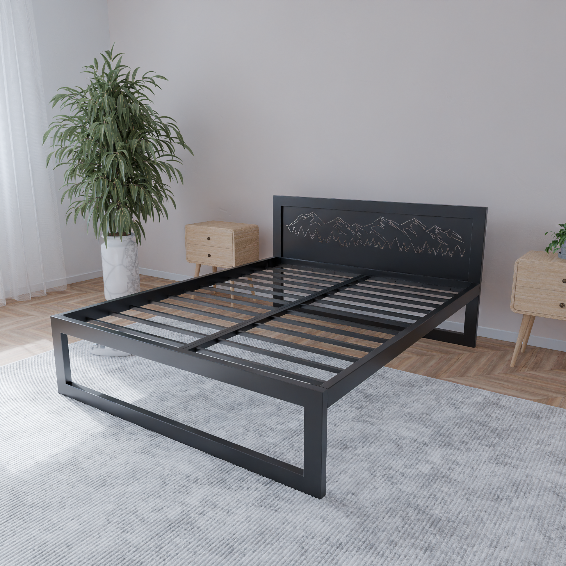 Letto in metallo Kovová posteľ Ryka Standard M3
