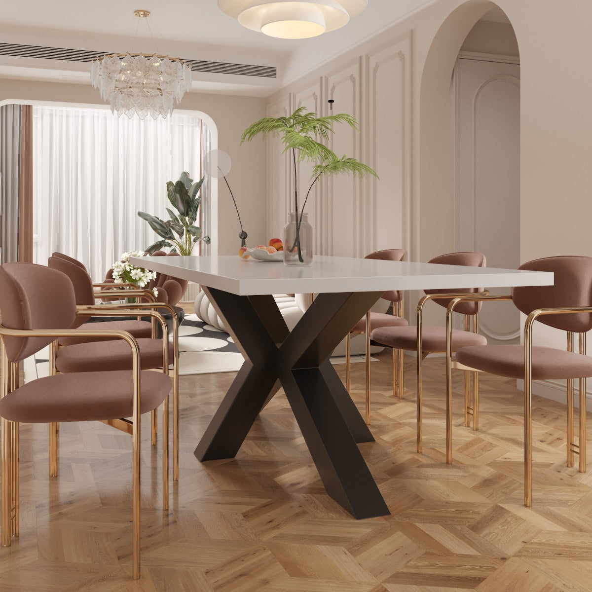 Gamba per tavolo in metallo Acamar Extreme