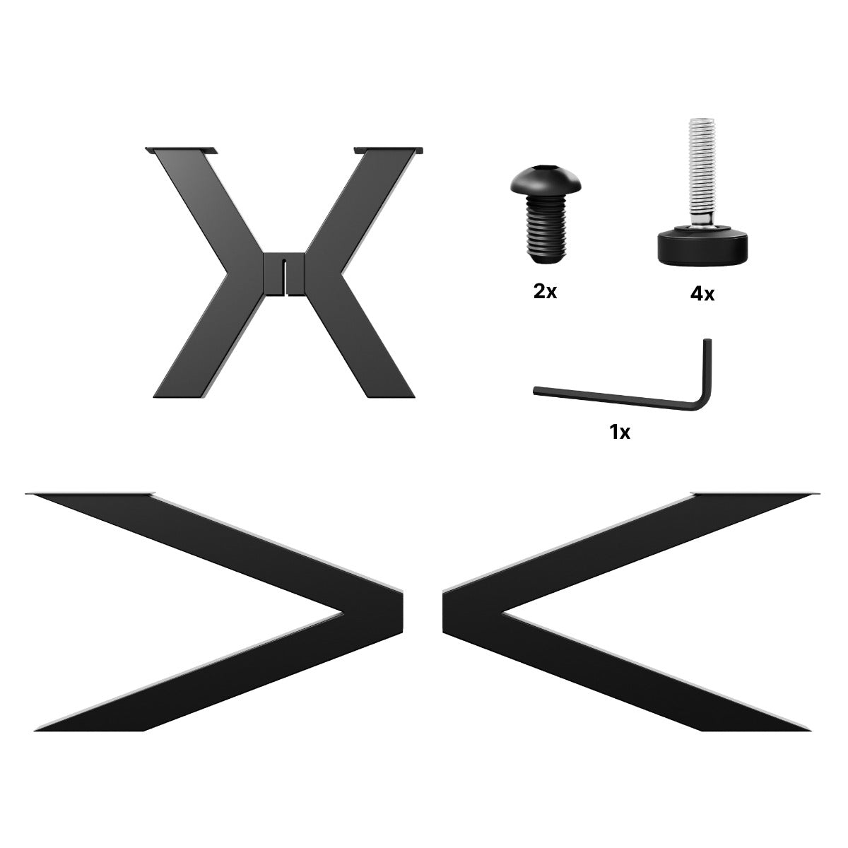 Gamba per tavolo in metallo Acamar Extreme