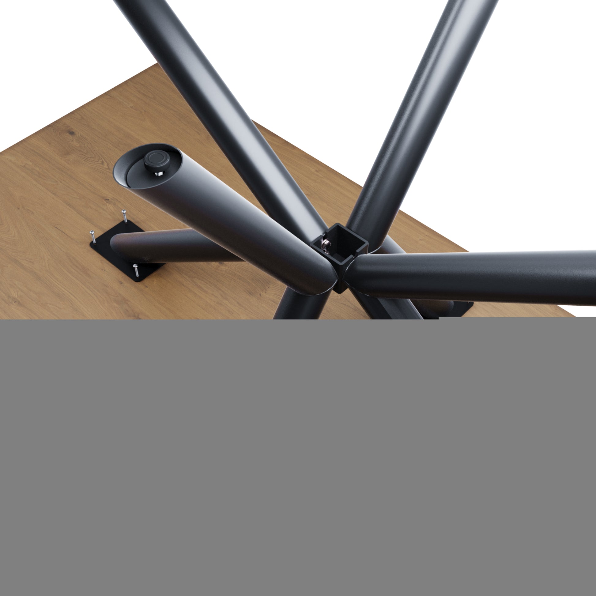 Gamba per tavolo in metallo Acamar Pipe