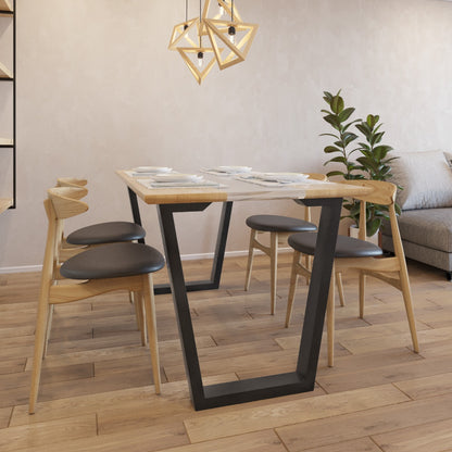 Gamba per tavolo in metallo Atria Epox Lite