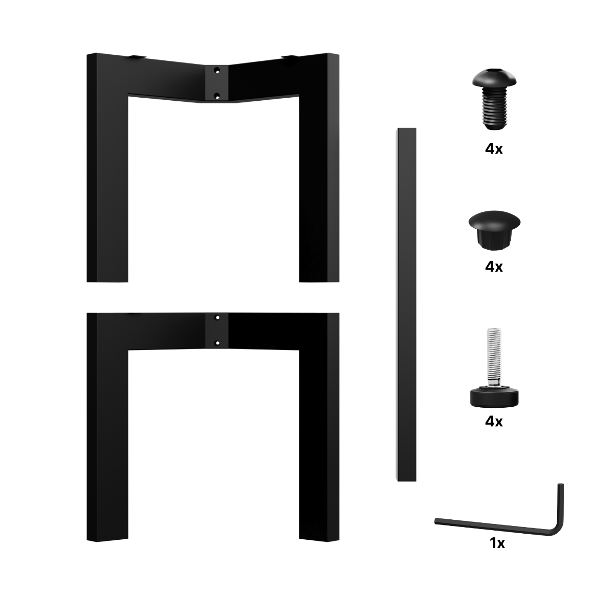 Gamba per tavolo in metallo Barax Extreme
