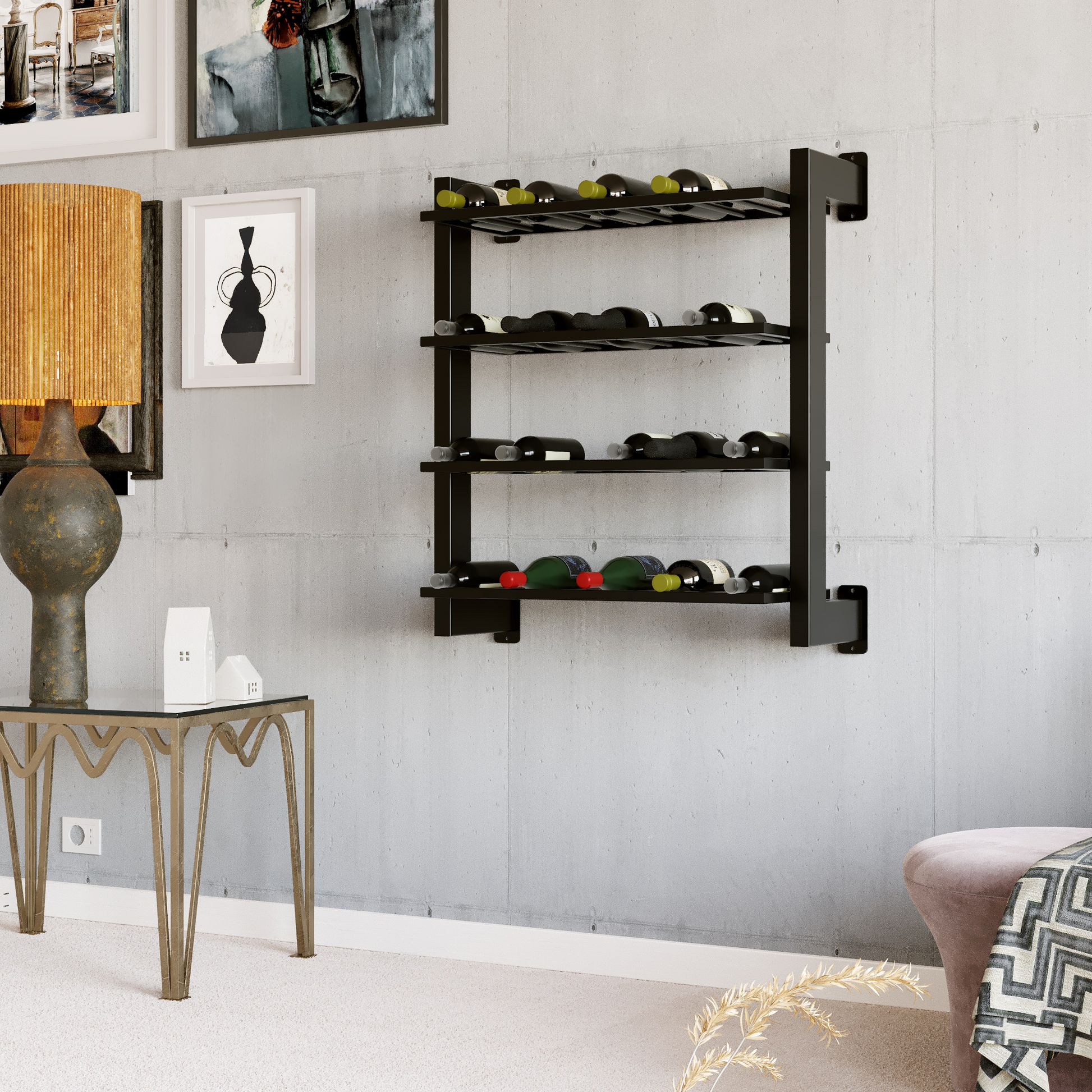 Portabottiglie in metallo Regál Na Víno - Canary