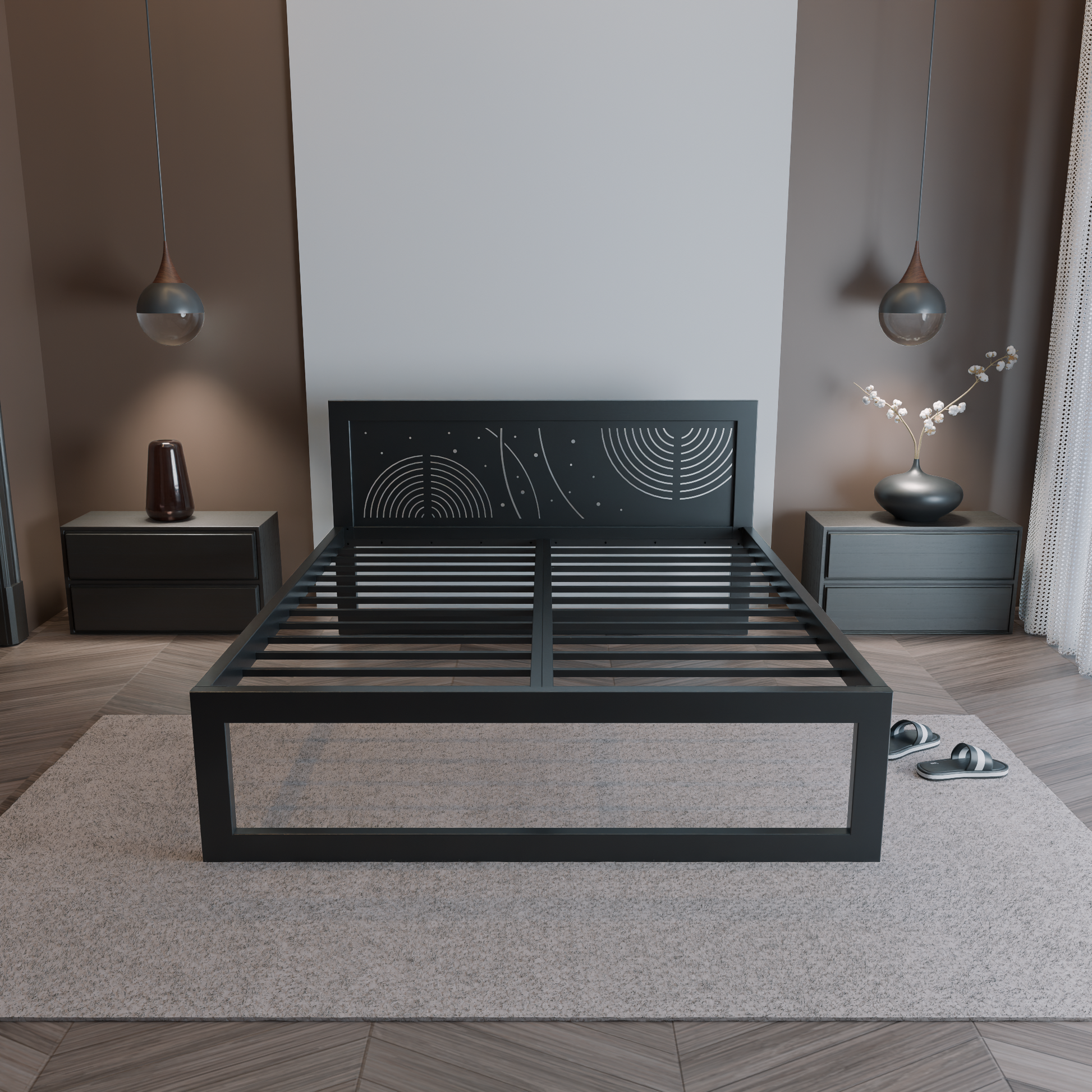 Letto in metallo Kovová posteľ Ryka Standard M18