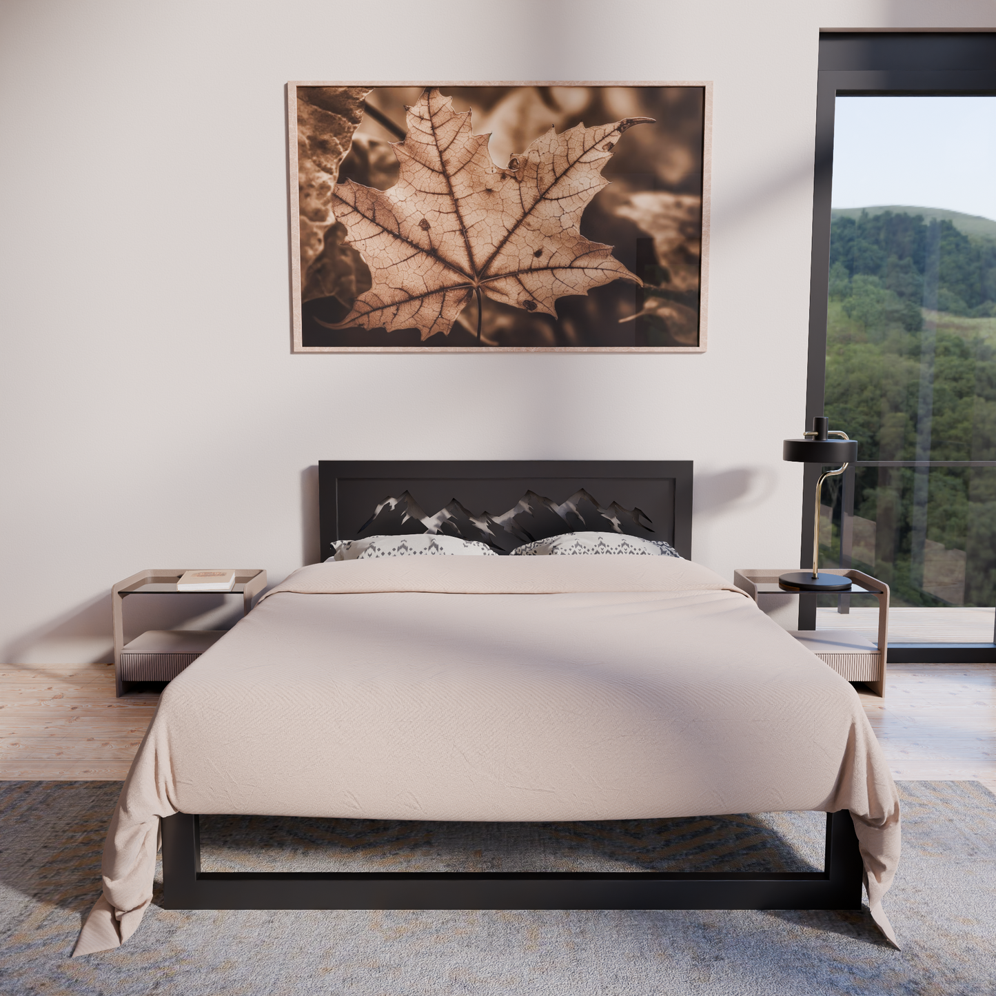 Letto in metallo Kovová posteľ Ryka Standard M1