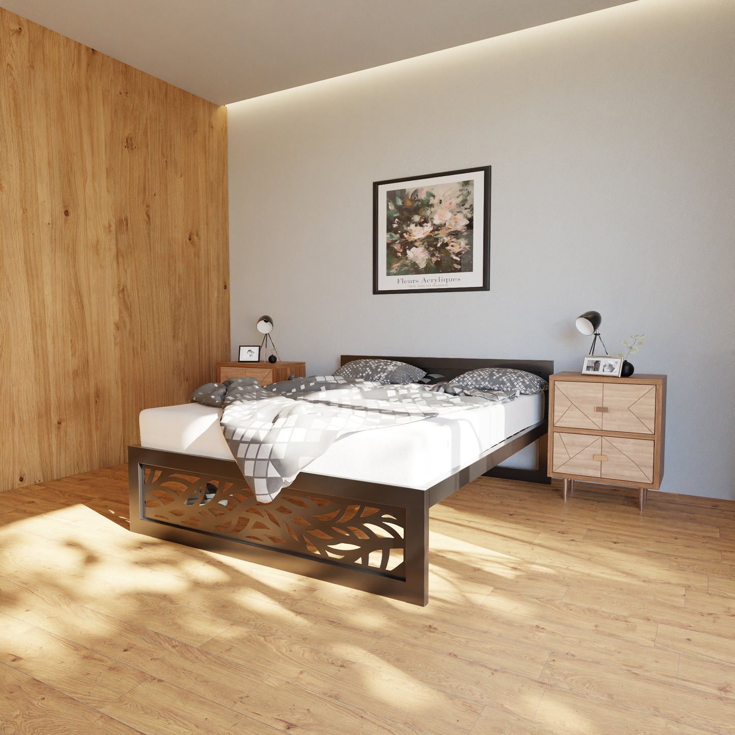 Letto in metallo Kovová posteľ Ryka Perfor M2