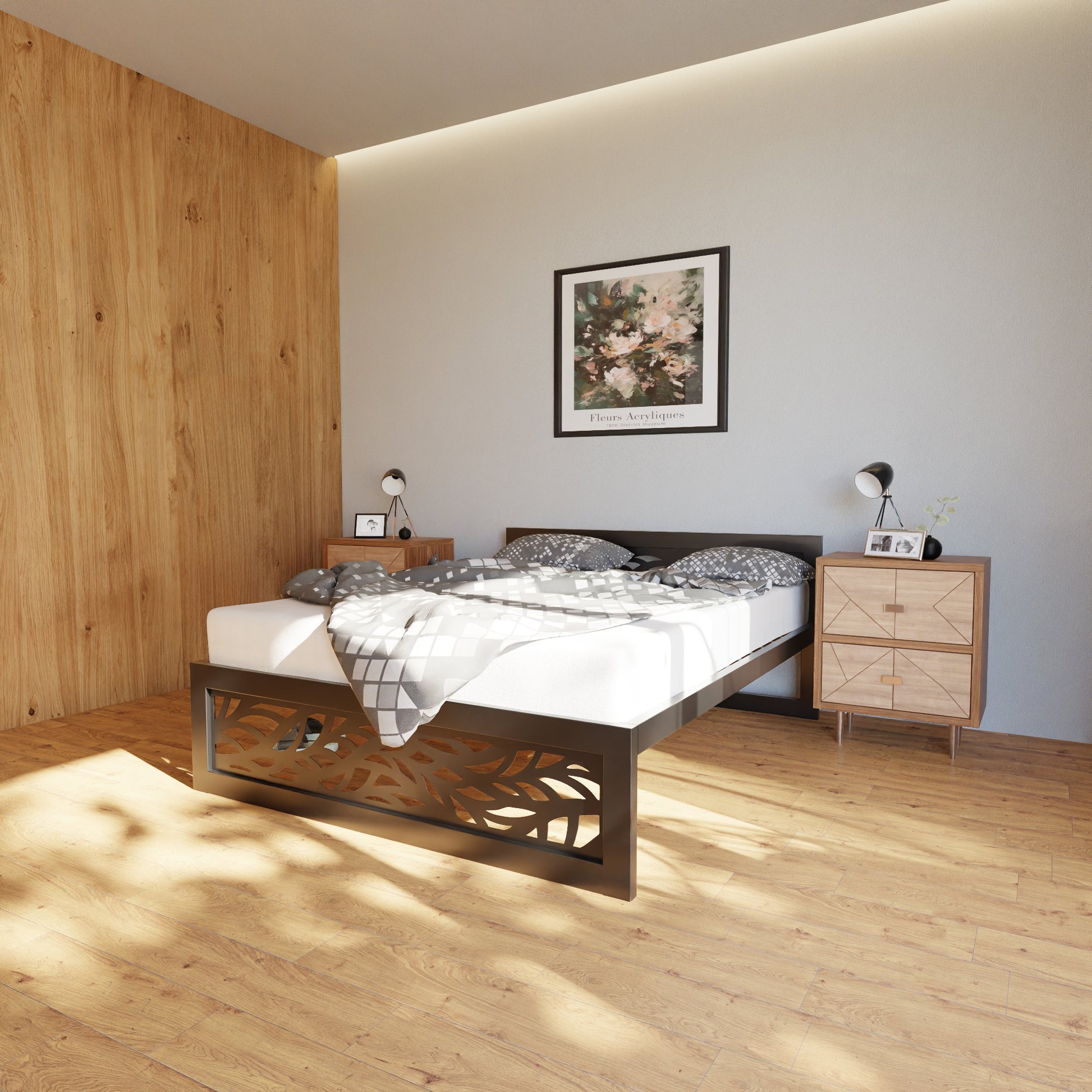 Letto in metallo Kovová posteľ Ryka Perfor M2