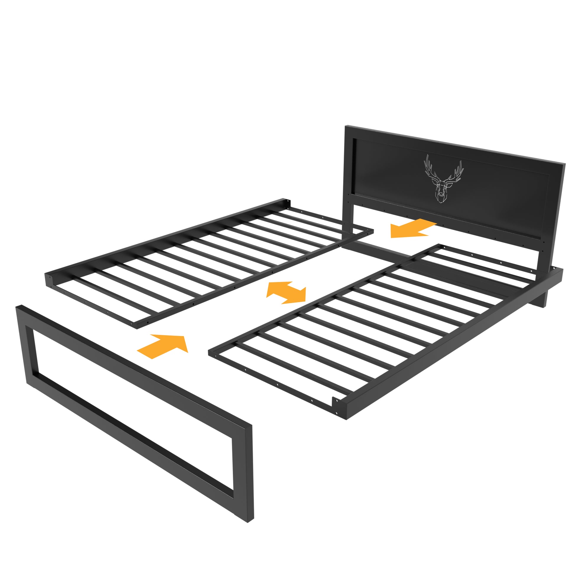 Letto in metallo Kovová posteľ Ryka Standard M5