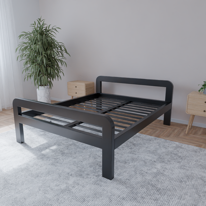 Letto in metallo Kovová posteľ Ryka Round otvorená (profil 120 x 60 mm)