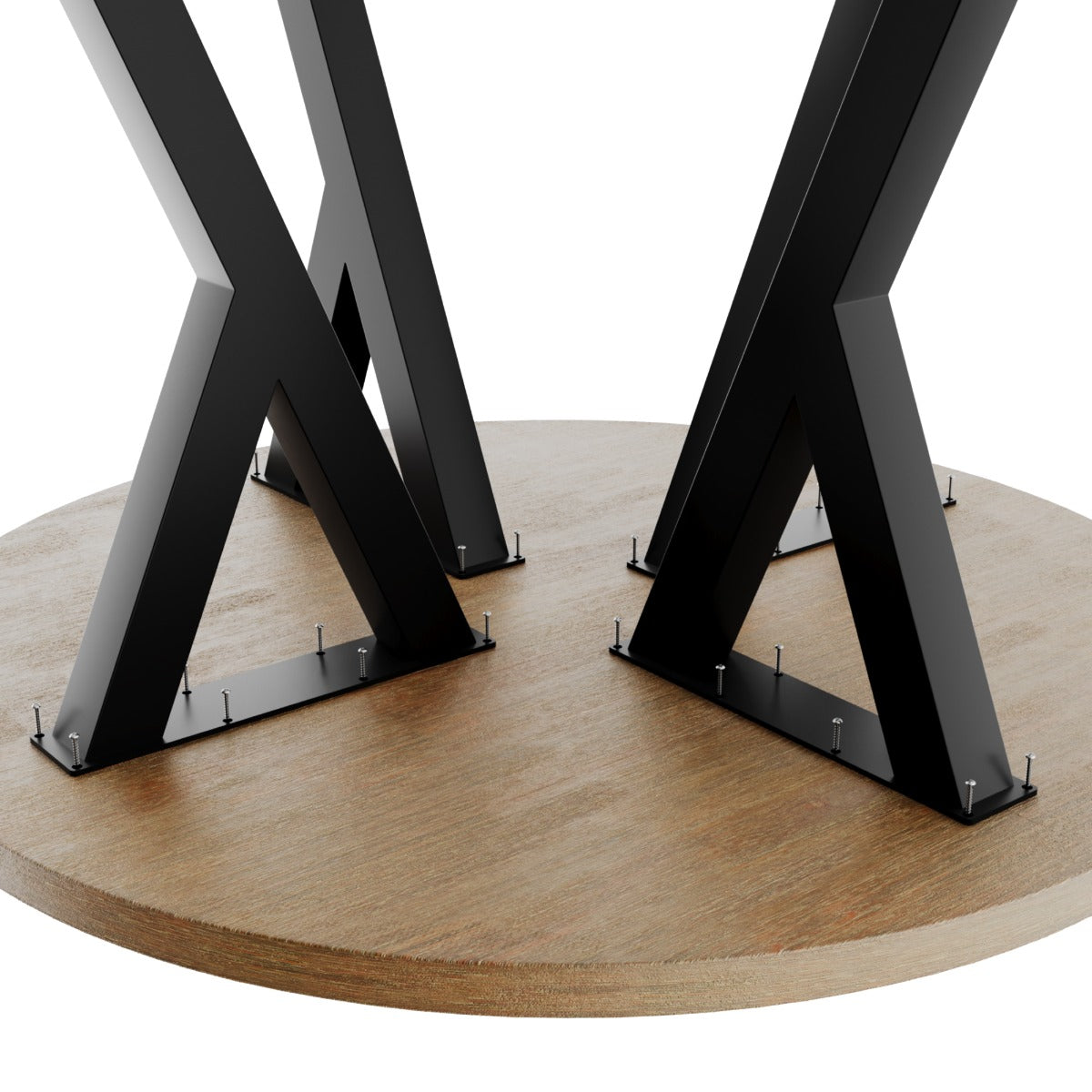 Set 4 gambe per tavolo in metallo Lucida