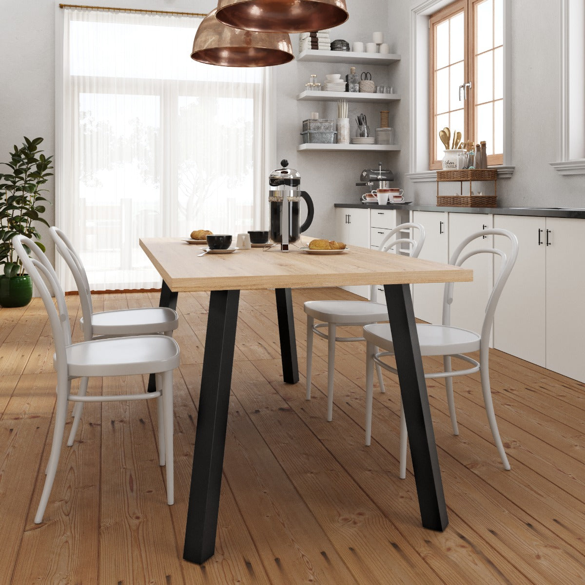 Gamba per tavolo in metallo Melmak Angle