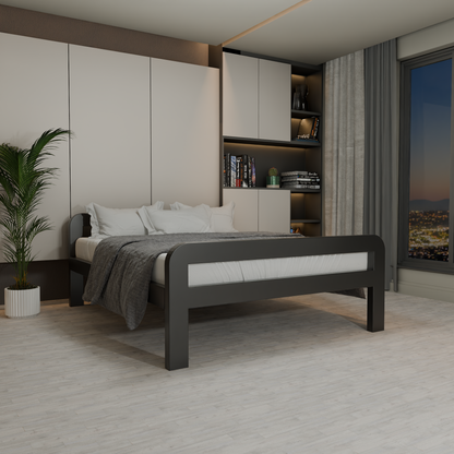Letto in metallo Kovová posteľ Ryka Round otvorená (profil 120 x 60 mm)