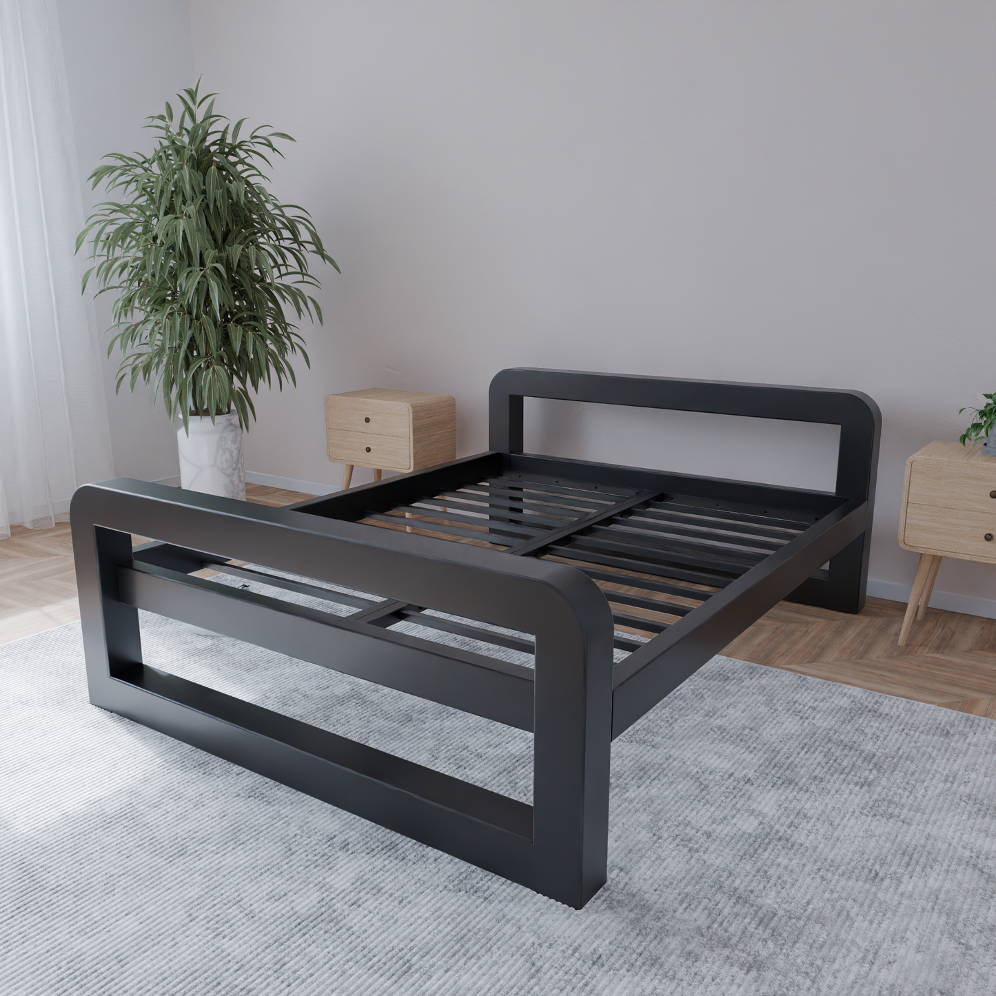 Letto in metallo Kovová posteľ Ryka Round uzavretá (profil 120 x 120 mm)