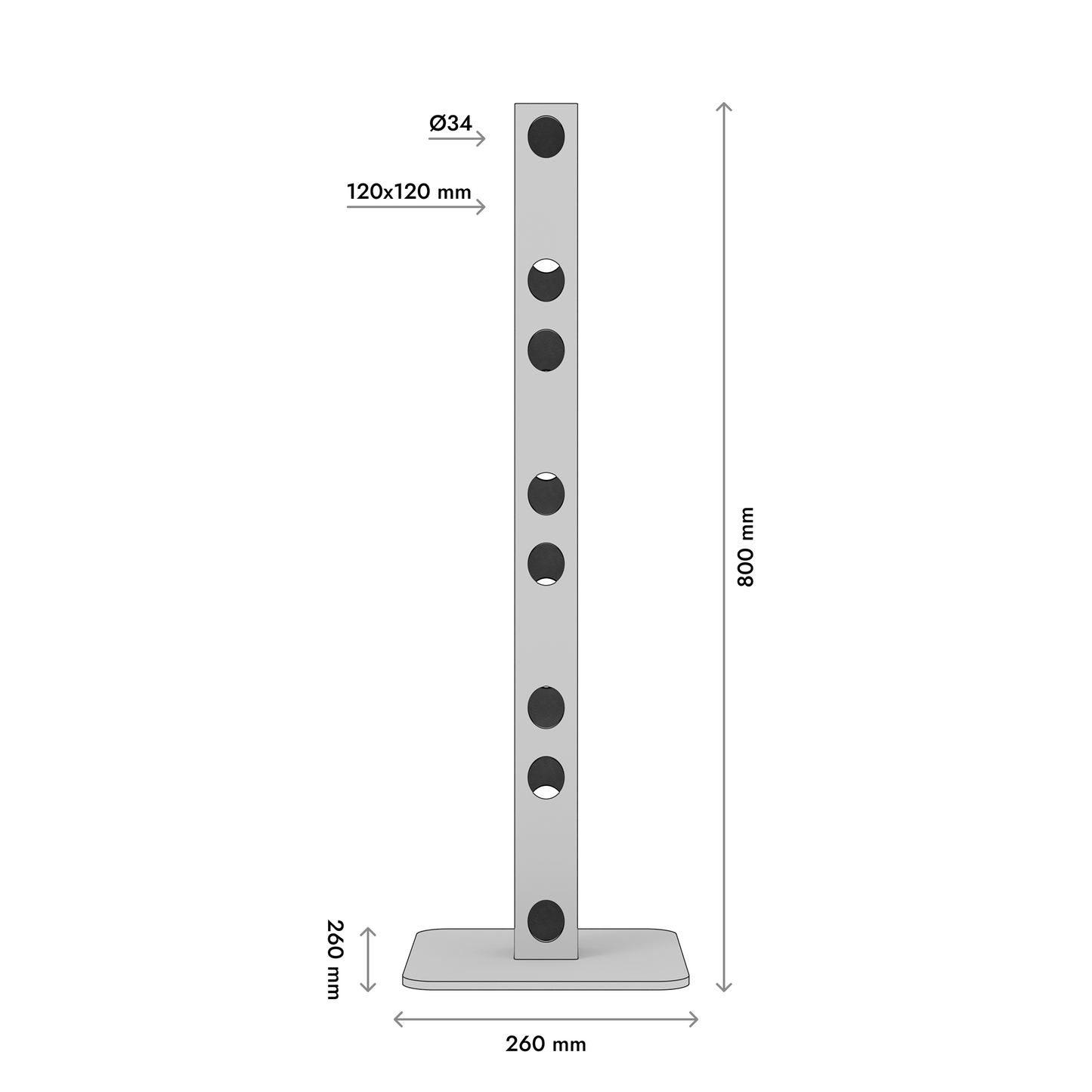 Portabottiglie in metallo Stojan Na Víno - Stellen