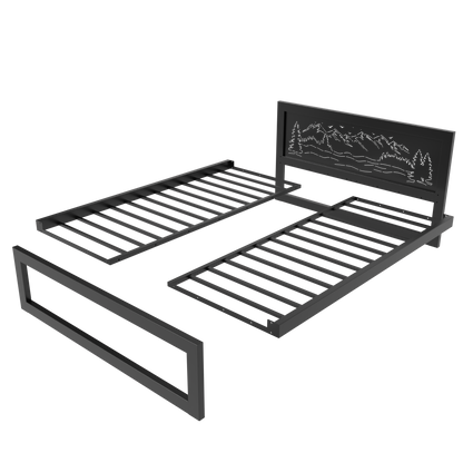 Letto in metallo Kovová posteľ Ryka Standard M2