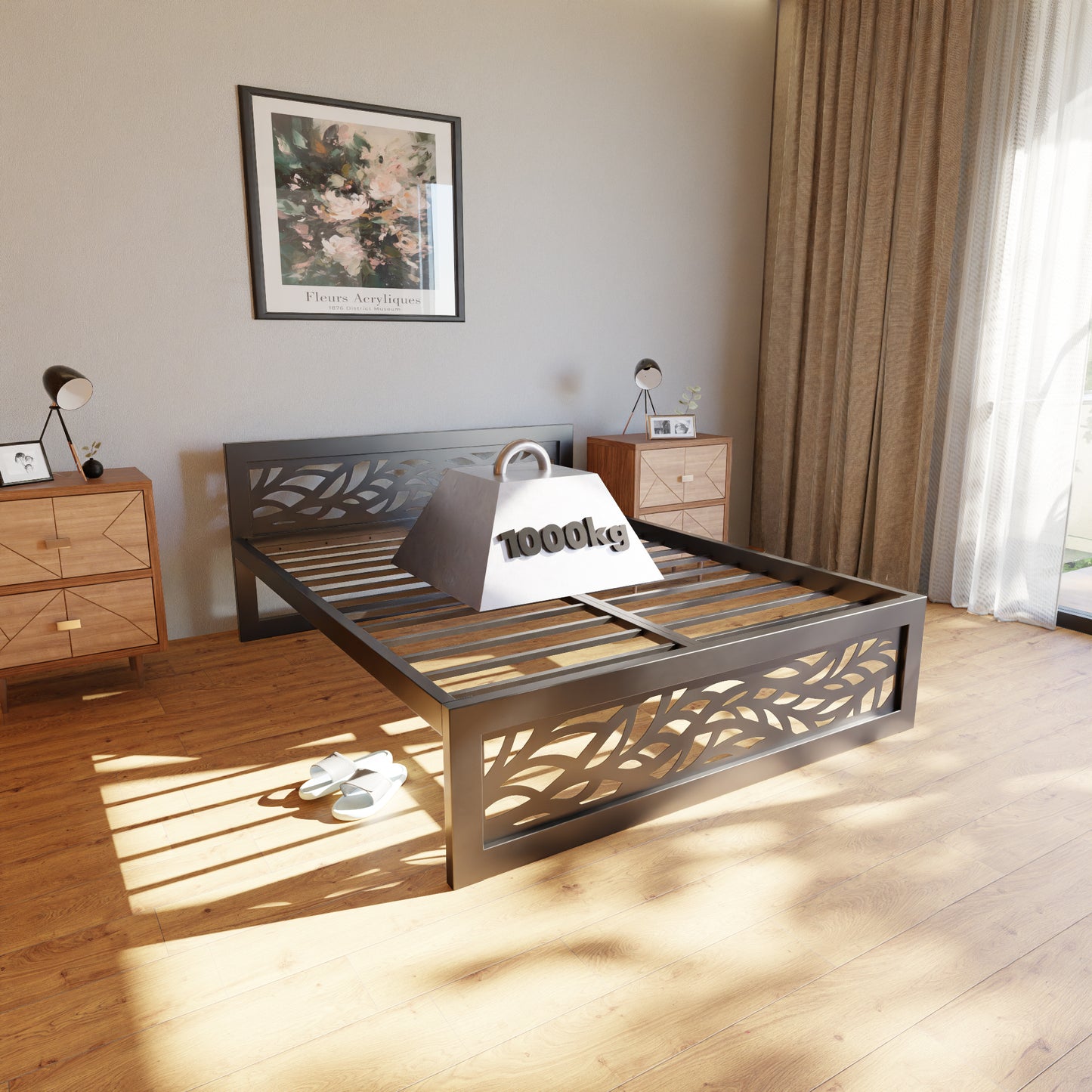Letto in metallo Kovová posteľ Ryka Perfor M2