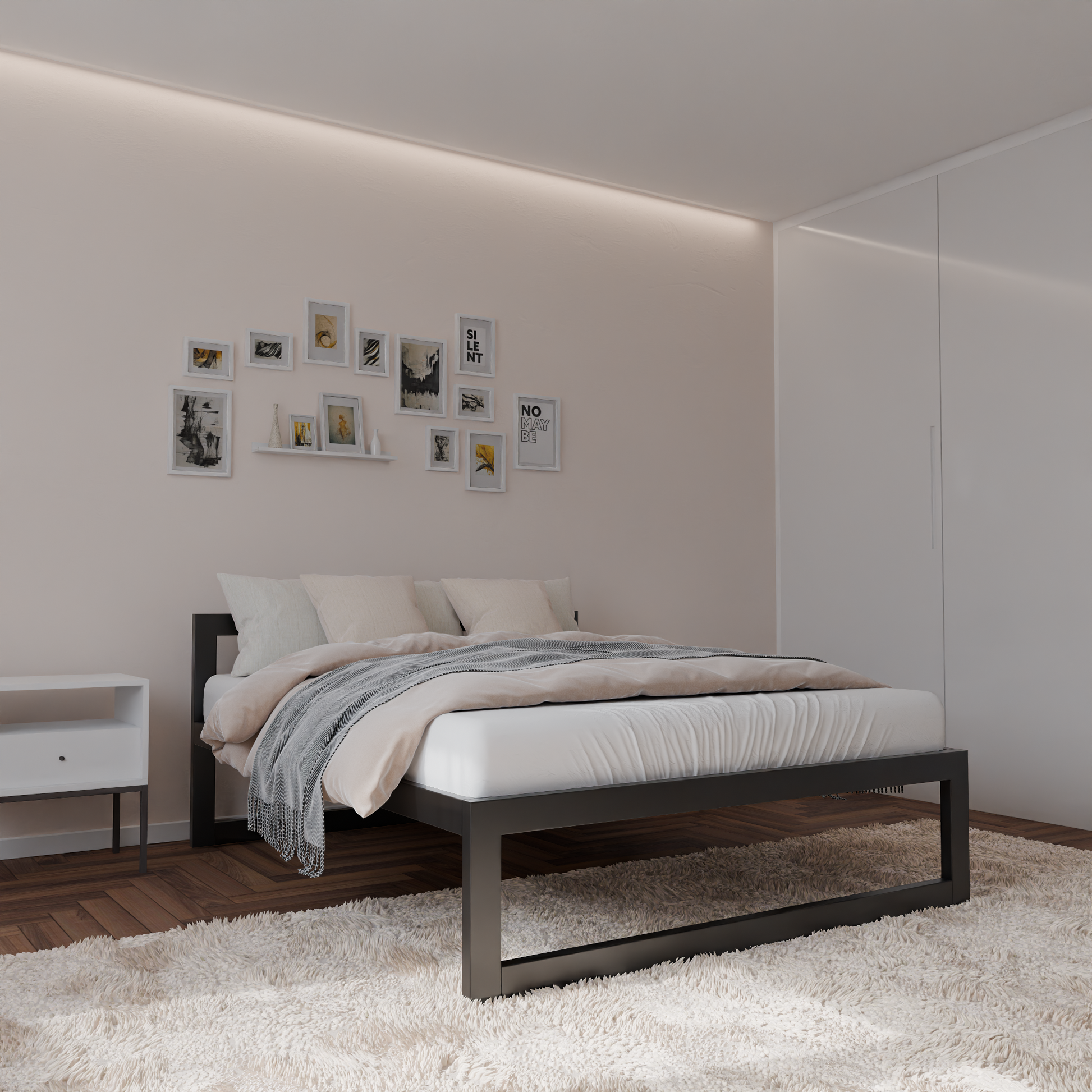 Letto in metallo Kovová posteľ Ryka Classic