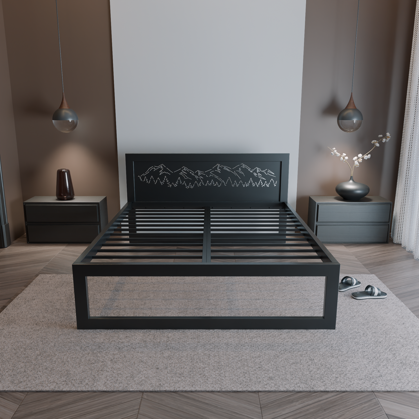 Letto in metallo Kovová posteľ Ryka Standard M3